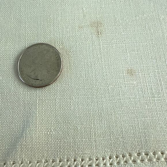 Fine Italian Vintage Linen Tablecloth with 12 Napkins Whitework Monogram Set - Picture 10 of 11